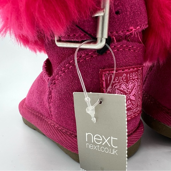 NEXT Kid's Babies Warm Winter Boots Pink UK size 3, US 4 - Picture 9 of 14
